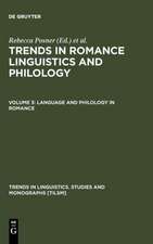 Language and Philology in Romance