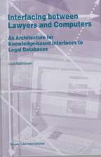 Interfacing Between Lawyers and Computers: An Architecture for Knowledge-Based Interfaces to Legal Databases