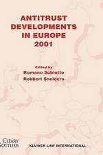 Antitrust Developments in Europe, 2001