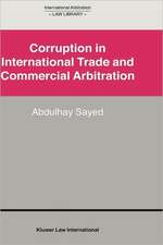 Corruption in International Trade and Commercial Arbitration