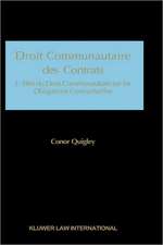 Droit Communautaire Des Contrats