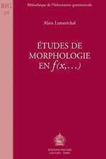 Itudes de Morphologie En F(x, ...)