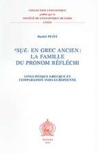 Sue- En Grec Ancien: Linguistique Grecque Et Comparaison Indo-Europeenne