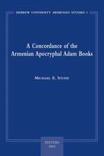 A Concordance of the Armenian Apocryphal Adam Books