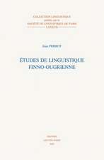 Etudes de Linguistique Finno-Ougrienne