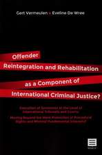 Offender Reintegration and Rehabilitation as a Component of International Criminal Justice?: Execution of Sentences at the Level of International Trib