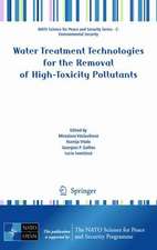 Water Treatment Technologies for the Removal of High-Toxity Pollutants