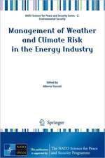 Management of Weather and Climate Risk in the Energy Industry