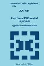 Functional Differential Equations: Application of i-smooth calculus