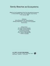 Sandy Beaches as Ecosystems: Based on the Proceedings of the First International Symposium on Sandy Beaches, held in Port Elizabeth, South Africa, 17–21 January 1983