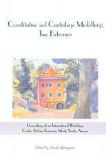 Constitutive and Centrifuge Modelling: Two Extremes: Proceedings of the Workshop on Constitutive and Centrifuge Modelling, Monte Verità, Switzerland, 8-13 July 2001