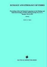 Ecology and ethology of fishes: Proceedings of the 2nd biennial symposium on the ethology and behavioral ecology of fishes, held at Normal, Ill., U.S.A., October 19–22, 1979