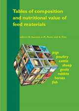 Tables of composition and nutritional value of feed materials: Pigs, poultry, cattle, sheep, goats, rabbits, horses and fish