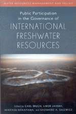 Public Participation in the Governance of International Freshwater Resources