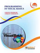 PROGRAMMING IN VISUAL BASIC