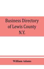 Business directory of Lewis County, N.Y.