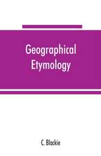 Geographical etymology