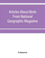 Articles about birds from National geographic magazine