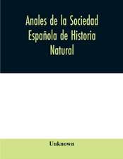 Anales de la Sociedad Española de Historia Natural