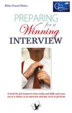 PREPARING FOR A WINNING INTERVIEW