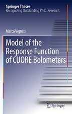 Model of the Response Function of CUORE Bolometers