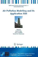 Air Pollution Modeling and its Application XXII