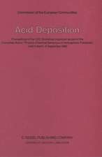 Acid Deposition: Proceedings of the CEC Workshop organized as part of the Concerted Action “Physico-Chemical Behaviour of Atmospheric Pollutants”, held in Berlin, 9 September 1982