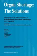 Organ Shortage: The Solutions: Proceedings of the 26th Conference on Transplantation and Clinical Immunology, 13–15 June 1994