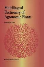 Multilingual Dictionary of Agronomic Plants