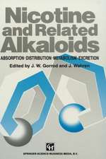 Nicotine and Related Alkaloids: Absorption, distribution, metabolism and excretion