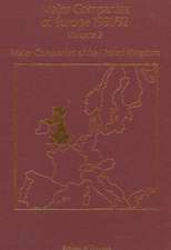 Major Companies of Europe 1991/92: Volume 2 Major Companies of the United Kingdom