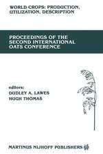 Proceedings of the Second International Oats Conference: The University College of Wales, Welsh Plant Breeding Station, Aberystwyth, U.K. July 15–18, 1985