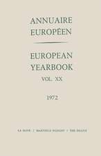 Annuaire Européen / European Year Book: Vol. XX