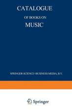 Catalogue of Books on Music