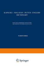 Kapauku — Malayan — Dutch — English Dictionary