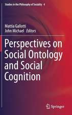 Perspectives on Social Ontology and Social Cognition