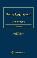 Rome Regulations: Commentary