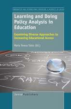 Learning and Doing Policy Analysis in Education: Examining Diverse Approaches to Increasing Educational Access