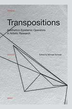 Transpositions: Aesthetico-Epistemic Operators in Artistic Research