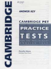 CAMB PET PRAC TEST ANSWER KEY