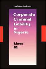 Corporate Criminal Liability in Nigeria