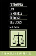 Customary Law in Nigeria Through the Cases