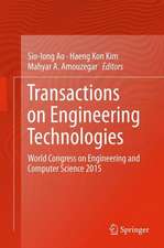 Transactions on Engineering Technologies