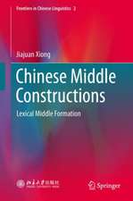 Chinese Middle Constructions: Lexical Middle Formation