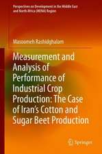 Measurement and Analysis of Performance of Industrial Crop Production: The Case of Iran’s Cotton and Sugar Beet Production