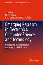 Emerging Research in Electronics, Computer Science and Technology