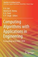 Computing Algorithms with Applications in Engineering: Proceedings of ICCAEEE 2019