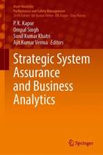 Strategic System Assurance and Business Analytics