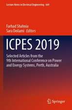 ICPES 2019: Selected articles from the 9th International Conference on Power and Energy Systems, Perth, Australia