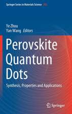 Perovskite Quantum Dots: Synthesis, Properties and Applications